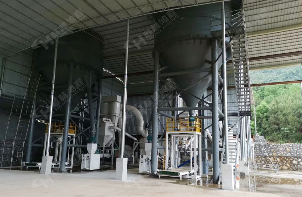 桂林鴻程新增磨粉生產線擺式磨粉機EPC總包接線試機 桂林鴻程新增磨粉生產線擺式磨粉機EPC總包接線試機